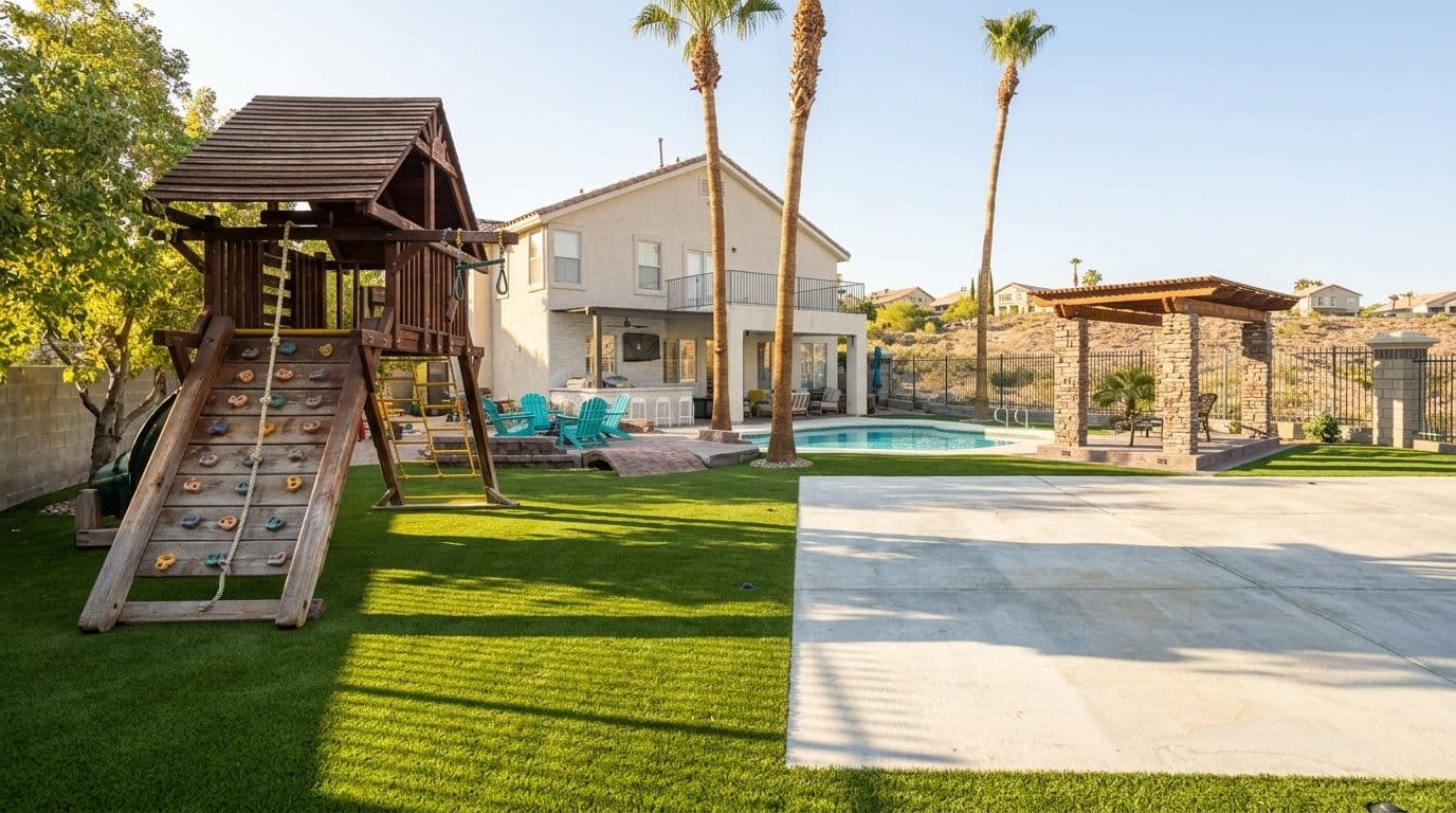 How We Built a Family Sports Backyard in Las Vegas image